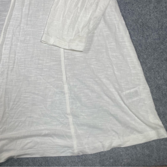 Cable & Gauge Lightweight Open Front Cardigan 1X Ivory Womens NWT - Picture 5 of 6